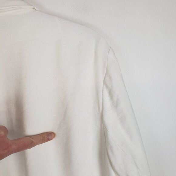 L'Academie Revolve Castaway Belted Blazer White Wrap Jacket Size Medium - Picture 14 of 15